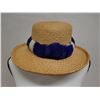 Image 4 : Vintage Blue & White Pheasant Feather Lei 24"L (hat not included)