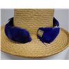 Image 5 : Vintage Blue & White Pheasant Feather Lei 24"L (hat not included)