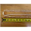 Image 10 : Niihau Triple-Strand Pikake-Style Shell Lei w/ COA 38"L