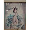 Image 3 : Hawaii Framed Print w/ Hula Dancer, Framed & Matted, 16" x 20"