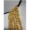 Image 4 : Vintage High Luster Yellow Mongo Shell Lei w/ Cowrie Clasp 36"L