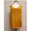 Image 1 : New Anne Namba Sleeveless Gold Umber 100% Silk Tank Top, Size O/S