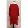 Image 3 : New Anne Namba Women's Red 100% Silk Tunic w/ Gold Accents, Size L, 30"L
