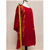 Image 6 : New Anne Namba Women's Red 100% Silk Tunic w/ Gold Accents, Size L, 30"L