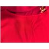 Image 8 : New Anne Namba Women's Red 100% Silk Tunic w/ Gold Accents, Size L, 30"L