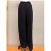 Image 4 : New Anne Namba Women's Black Silk Wide Leg Pants w/ Elastic Waist, Size L, 40"L
