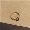 Image 4 : Gold Ring with Ruby Center
