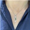 Image 4 : 18K Gold Emerald and Pearl Pendant