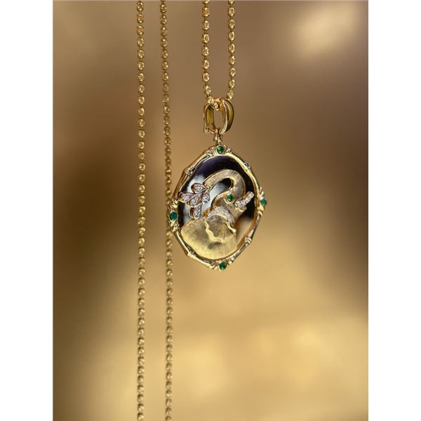 18K Gold Lucky Elephant Pendant