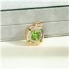 Image 3 : 18K Gold Peridot Pendant