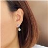Image 5 : 18K Gold Tahitian Pearl Earrings