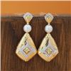 18K Gold Pearl Earrings