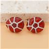 Image 3 : 18K Gold Carnelian Earrings