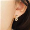 Image 4 : 18K Gold Coffee Bean Earrings