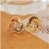 Image 4 : 18K Gold Diamond Firework Earrings