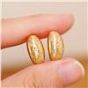 Image 5 : 18K Gold Diamond Pea Earrings