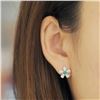 Image 4 : 18K Gold Emerald Earrings