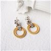 Image 2 : 18K Gold Diamond Earrings