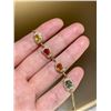 Image 6 : 18K Gold Multicolor Sapphire Bracelet