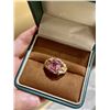 18K Gold Tourmaline Diamond Ring