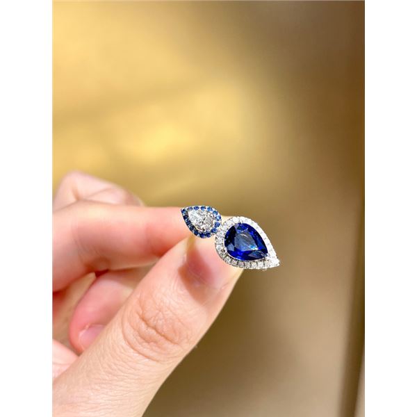 18k Gold Sapphire Ring