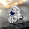 Image 2 : 18k Gold Sapphire Ring