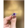 Image 3 : 18k Gold Unheated Sapphire and Diamond Ring