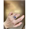 Image 3 : 18k Gold Sapphire and Diamond Ring