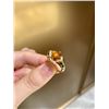 18k Gold Fanta Gemstone and Diamond Ring