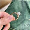 18K Gold Pearl Ring
