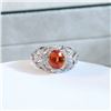 18K Gold Spessartite Garnet Ring