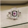 Image 1 : 18K Gold Pink Sapphire Ring