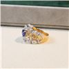 Image 2 : 18K Gold Sapphire Heart Ring