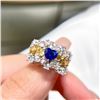 Image 4 : 18K Gold Sapphire Heart Ring