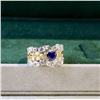 Image 5 : 18K Gold Sapphire Heart Ring