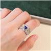Image 6 : 18K Gold Sapphire Heart Ring