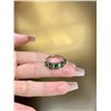 Image 4 : 18K Gold Sandstone Green Gemstone Band Ring