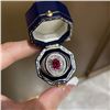 Image 4 : 18K Gold Unheated Ruby Ring