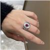 Image 5 : 18K Gold Unheated Ruby Ring