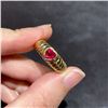 Image 1 : 18K Gold Ruby Ring
