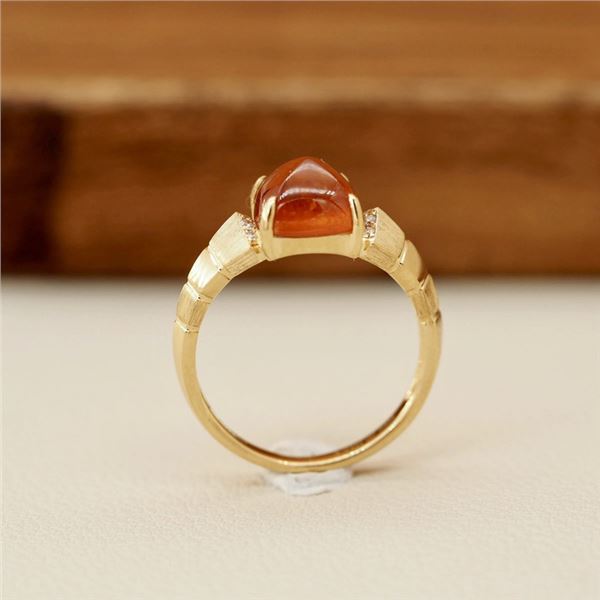 18K Gold Fanta Stone Ring