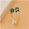 Image 1 : 18K Gold Emerald Ring