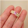 Image 6 : 18K Gold Pink Sapphire Ring