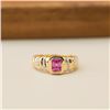 Image 1 : 18K Gold Pink Sapphire Ring