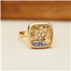 Image 1 : 18K Gold Sapphire Star Ring