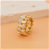 Image 2 : 18K Gold Diamond Woven Ring