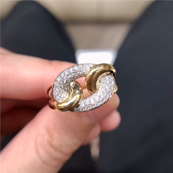 18K Gold Diamond Ring