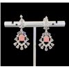 Pink Diamond Earrings