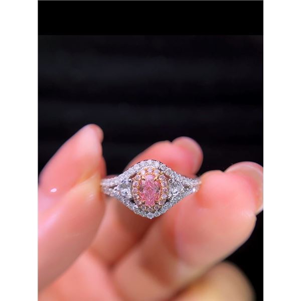 Pink Diamond Engagement Ring