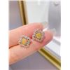 Image 1 : Yellow Diamond Stud Earrings